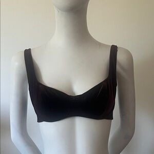 Victoria's Secret Burgundy Velvet Bra